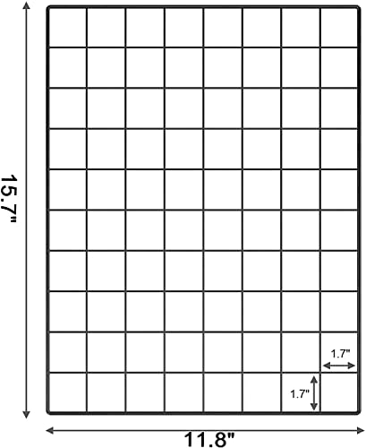 C&AHOME Photo Wall Display Set of 2, Wall Grid Panel, 17.7" x 25.6", Black - color: Black, size: 15.7 x 11.8 (40x30cm)