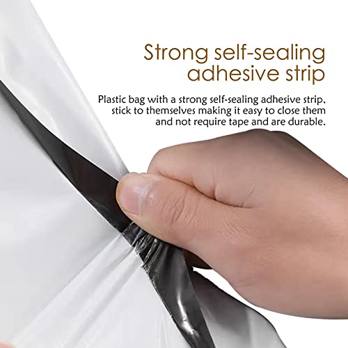 Poly Mailers Long Shipping Bags 12x43 Inch 50 Pack Envelopes Bag for Unique Items Storage Packaging, White Self Sealing Waterproof Mailing - size: 12x43 Inches