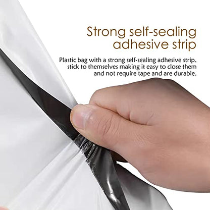 Poly Mailers Long Shipping Bags 12x43 Inch 50 Pack Envelopes Bag for Unique Items Storage Packaging, White Self Sealing Waterproof Mailing - size: 12x43 Inches