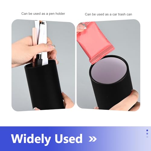 4 PCS Car Tissue Holder, Car Cup Holder Cylindrical Box, Convenient Refillable Automotive Travel Tissue Tube with 120 Sheets Facial Tissues, Universal for Most Cars (White) - color: White