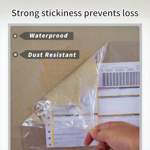 1000 PCS Packing List Envelopes 6.7"x10" Clear Packing Slip Pouches Fit 6.5x10 inch Lettter - Shipping/Mailing Pouch Enclosed Bags for Packing Slips Invoice Label