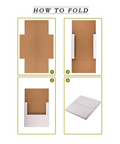 12" LP Album Mailers, 12.8x12.8x1 inch Vinyl Record Shipping Box - size: 20 Pack
