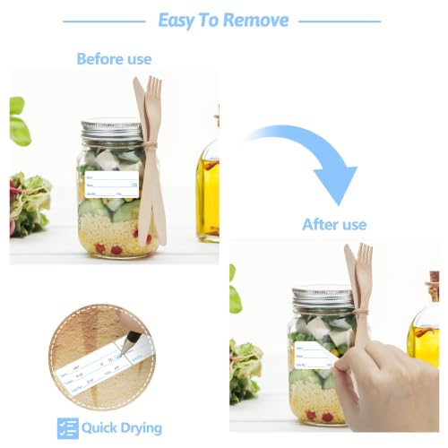 2 Rolls 1000 Pcs 1 inch X 2 inch Restaurant Quality Shelf Life Food Rotation Labels, Self-Adhesive Removable for Reusable Containers, Food Safety Date Sticker, Leftover Labels (Doukle-Blue) - style: Doukle-Blue