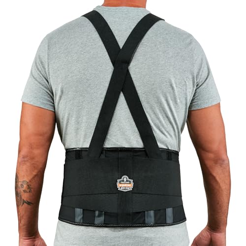 Ergodyne ProFlex 1400UN Back Support Belt, 8.75" Spandex, Universal Size, Fits Waist 28"-46 inches, Black