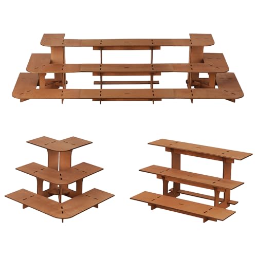 Flenpptly Retail Display Shelves - Wooden Retail Table