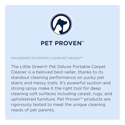 BISSELL Little Green Pet Deluxe Portable Carpet Cleaner, 3353 - style: Little Green Deluxe
