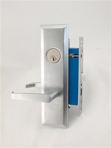 Apartment/Office Heavy Duty Mortise Entrance Lever Lockset Satin Chrome Finish Right Hand (Left Hand)