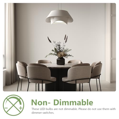 A19 LED Light Bulbs, 60W Equivalent Daylight 5000K, 800 Lumens Non-Dimmable LED Bulbs, Efficient 8.5W, 15000 Hours Long-Lasting E26 Base Standard Bulbs for Bedroom Living Room Kitchen, 10 Pack - color: Daylight, size: 10