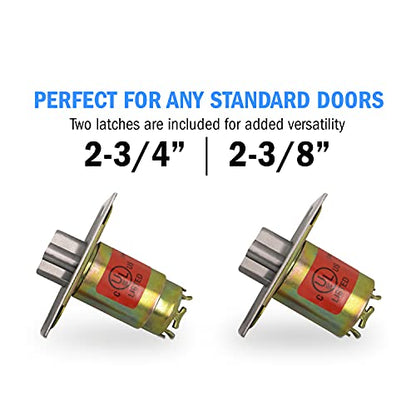Nuk3y Azure Grade 2 Commercial Duty Cylindrical Lever Lockeset, ADA, UL Rated, Satin Chrome US26D (Entry) - size: Entry