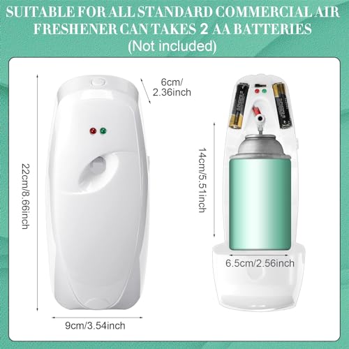 Maxcheck 4 Pcs Automatic Air Freshener Spray Dispenser for Room, White - color: White