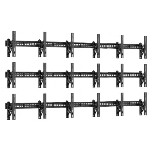 J-Tech Digital 3x3 TV Wall Mount Kit, Fits 9 Screens 37” – 65”with Adjustable Tilt, Leveling and Pop Out Arms, Wide VESA Patterns up to 600x400 [JTECH-VMM-KIT33] - size: 3X3 video wall mount kit