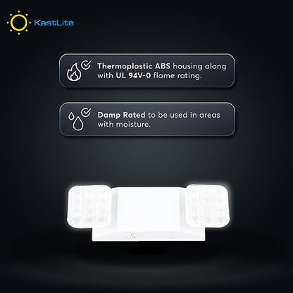 KASTLITE Commercial LED Emergency Light, Square Style, 8-Pack Set - color: WHITE - SQUARE, size: 8 Pack