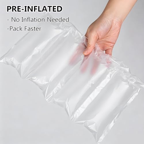 Pre-Inflated Air Pillows for Shipping - 800 Count 4 x 8 in 100 Gallons Packing Air Bags for Box Filler - Inflatable Packing Materials for Small Business - Protective Shipping Supplies - color: Pre-inflated (Ready to use), size: 800 Count