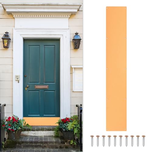 uxcell Door Kick Plate,6 x 34 Inch Kick Plate Door Plate,Copper Gold-1 Pack - color: Copper Gold, size: 6 x 34 Inch