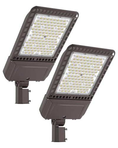 Led Parking Lot Lights 400W - 60,000LM, 5000K 150LM/W Slip Fitter - color: Slip Fit 400W 2P
