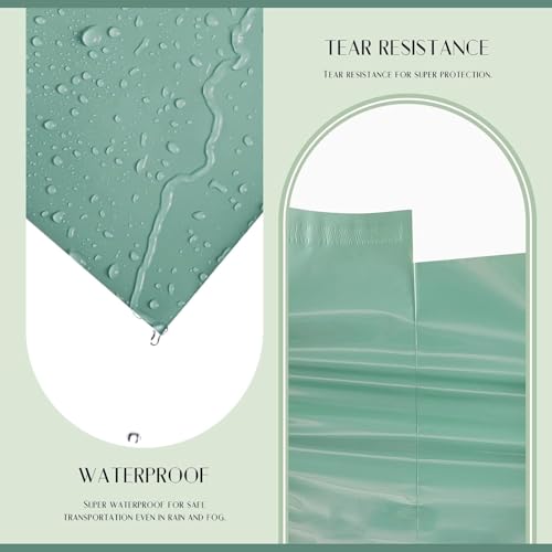 Metronic Poly Mailers 14.5x19 1000PC Large Shipping Bags for Small Business - color: Grayed Jade Green, size: 14.5x19 1000PC