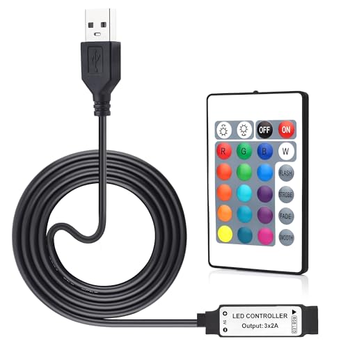 RGBZONE 5V USB RGB LED Controller, IR Wireless Remote Control - style: 4PIN-IR