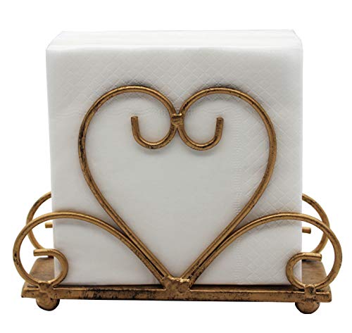 Metal Table Napkin Holder Freestanding Tissue Dispenser, Bronze - color: Bronze