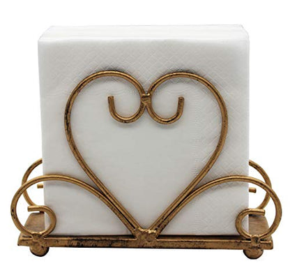 Metal Table Napkin Holder Freestanding Tissue Dispenser, Bronze - color: Bronze