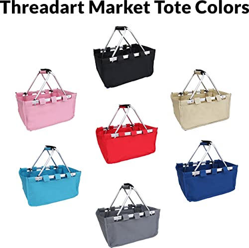 ThreadArt Collapsible Market Basket, Natural - color: Natural
