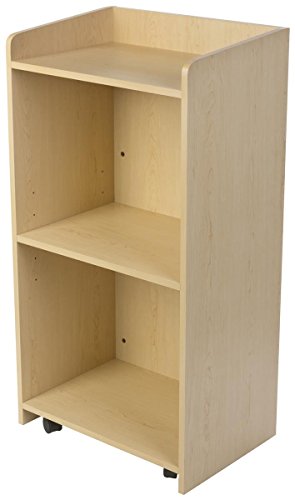 Displays2go Hostess Station, Maple - color: Maple
