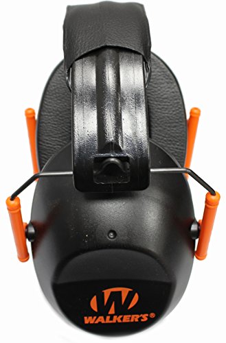 Walker's Unisex Adult's Lightweight Foldable Hearing Protection 22 dB Noise Reduction Pro Low-Profile Earmuffs - color: Orange, size: One Size