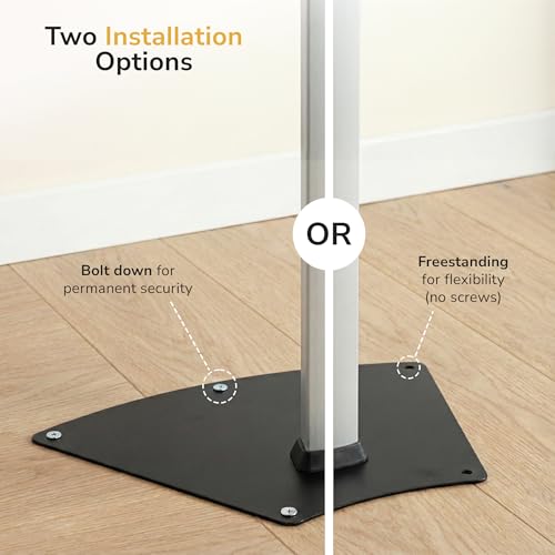 Mount-It! Anti-Theft Universal Tablet Floor Stand Kiosk, Retail POS, Silver - size: Floor - Stand
