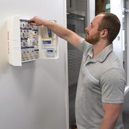 SmartCompliance 50-Person OSHA First Aid Cabinet with Medications