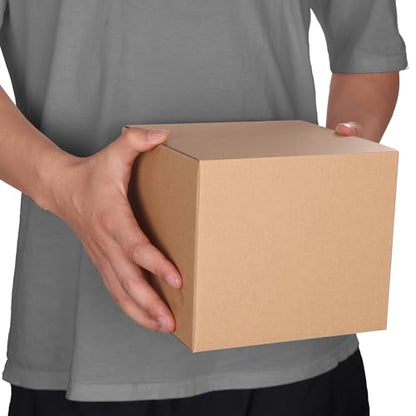 CRUGLA 40 Packs 7x7x6 Shipping Boxes, Brown Mailing Boxes - size: 7x7x6 Inch