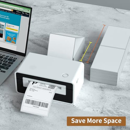 Immuson 4 x 6 Direct Thermal Shipping Labels with Perforations, Label Paper for Thermal Label Printer, Shipping Labels Compatible with Nelko MUNBYN JADENS Phomemo POLONO Rollo Printer,100 Labels