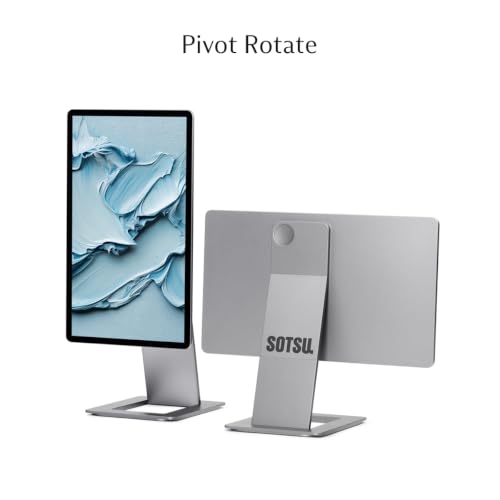 SOTSU FlipAction Touch 14" Portable Monitor | FHD IPS 10-Point Touchscreen | 400 Nits | 100% sRGB | Rotatable | Robust & Lightweight | Tempered Glass | USB-C & Mini HDMI | for Windows, Android & DeX - color: Metallic Gray Touch