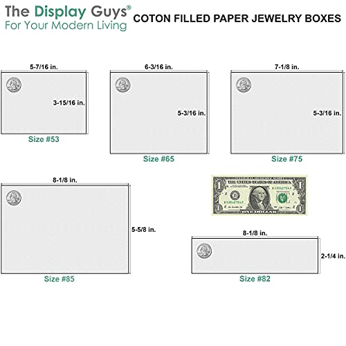 TheDisplayGuys 25 Cardboard Jewelry Gift Boxes with Inserts - Neon Orange - color: Neon Orange