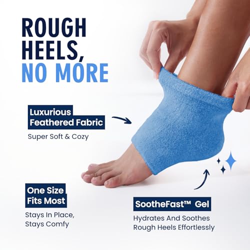 Dr. Frederick's Original Fuzzy Heel Socks (Blue Haven) - color: Blue Haven