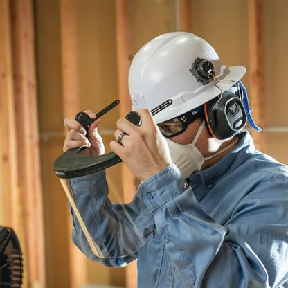 KLEIN TOOLS 60528 Full-Brim Hard Hat Face Shield, Clear, One Size - size: Full Brim Clear