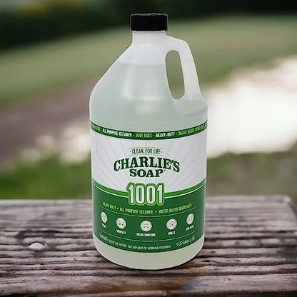 Charlie's Soap 1001 Cleaner & Degreaser Concentrate, 1 Gallon - size: 128 Fl Oz (Pack of 1)