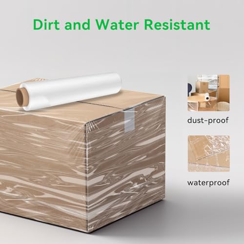 18in Stretch Wrap Roll, Heavy Duty 1500ft Shrink Wrap, Pallet Wrap 4 Pack - size: 18in-Clear-4Pack