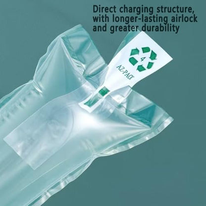 100 Count Inflatable Air Pillows for Shipping, Self-Sealing Packaging Air Bags, PE/PA Box Filler & Void Fill for Moving, Eco-Friendly Alternative to Packing Peanuts with Manual Pump (3.9x7.9 inch) - size: 3.9x7.9 inch
