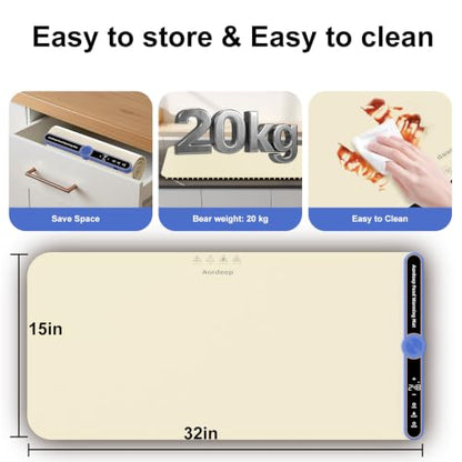 Large Warming Mat for Food Flameless Food Warmers for Parties Buffet 32X15' - size: Beige-XL 15*32in