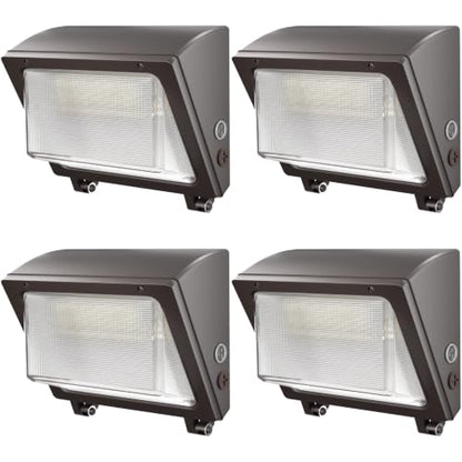 150W LED Wall Pack with Photocell Dusk to Dawn 5000K 0-10V Dimmable - 4pack - size: 150W