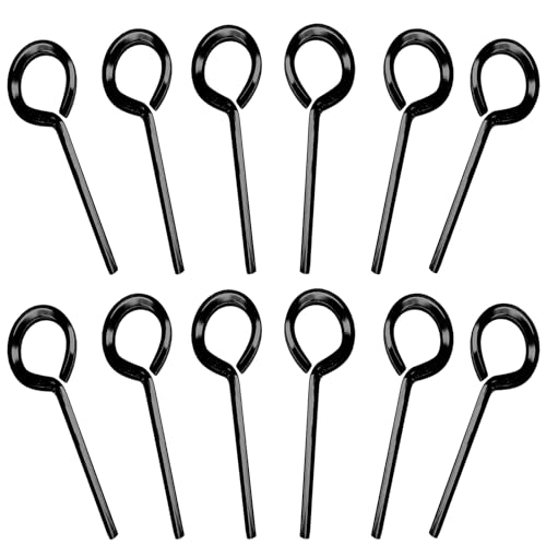 5/64 inch Standard Hex Dogging Key Black, 12 Pcs - color: Black, size: 5/64