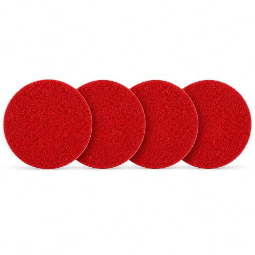 4-Pack 437.055 12-Inch Red Polish Pads for Oreck ORB550MC
