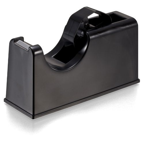 Officemate 2-in-1 Heavy Duty Tape Dispenser 1-Inch and 3-Inch Core, Black (96699) (Pack of 12) - size: (Pack of 12)