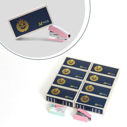 Boen 400 Pcs Cardboard Coin Flips, Assorted 8 Sizes Holder with Stapler