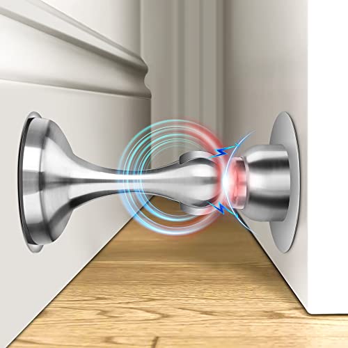 Crosize Magnetic Door Stopper 1 Pack, Stainless Steel Door Stop, Silver - color: Silver, size: 1 Pack