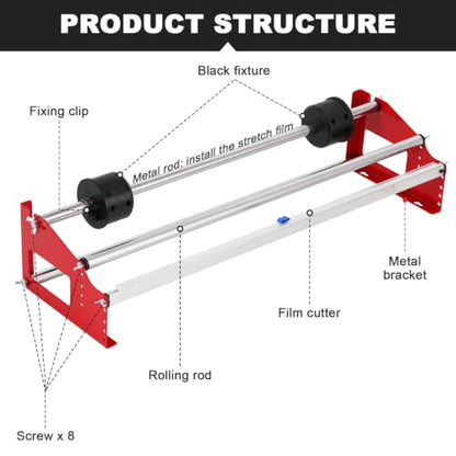 23.6 inch Table Stretch Film Dispenser Wrapping Machine