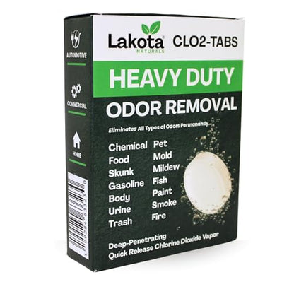 Chlorine Dioxide Heavy-Duty Fogger Deodorizing Kit, Professional Strength Odor Remover For Car, Home, RV, Room, Garage. Scent Bomb Air Freshener & Deodorizer. Easy to Use Kit Eliminates All Odors!
