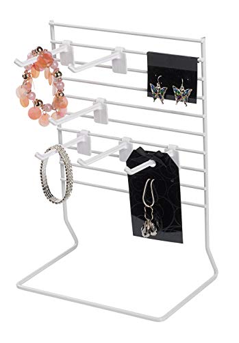 SSWBasics 6-Peg White Wire Countertop Rack - 8 in W x 8 in H - size: 6 Peg