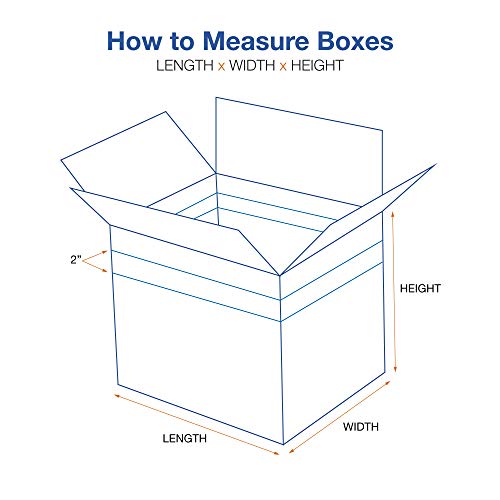 Choice Shipping Supplies 24" x 18" x 12" Multi-Depth Boxes Corrugated Cardboard, Kraft, Pack of 10, for Shipping, Packing and Moving, by Choice Shipping Supplies