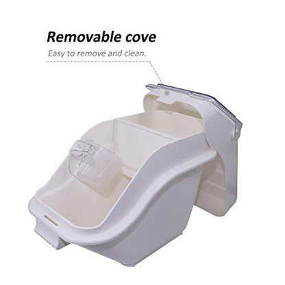 CMI Commercial ProSave Shelf-Storage Food Ingredient Bin with Scoop,Food Storage 100-Cup 4.4Gal/17.6Qt,Storage for Dogs Food, Flour, Long Term Storage Products for Home, Restaurant, Kitchen