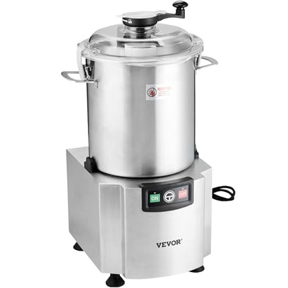 VEVOR Food Processor & Vegetable Chopper, 19 Quart Food-Grade Stainless Steel Food Processor Chopper with S-Curve Blade and Scraper, Ideal for Chopping Vegetables, Fruit, Grains, Nuts